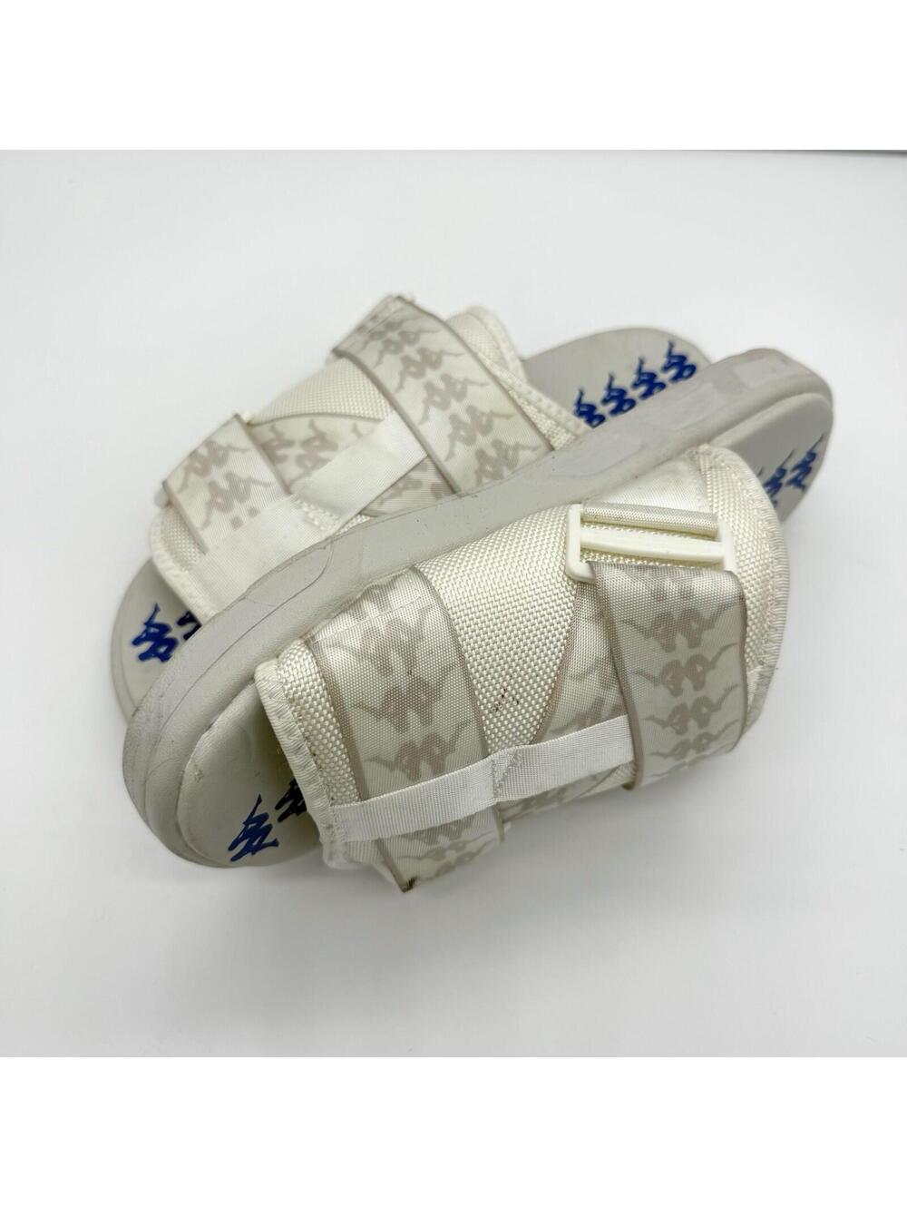 Kappa 222 Banda Mitel 1 Slide Sandals Men 11 white blue streetwear Y2K Summer - Picture 3 of 6